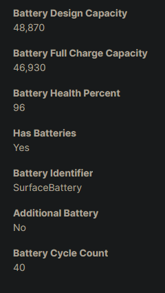 Battery Related Custom Fields